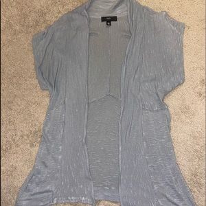 Short Sleeve Grey Cardigan, XL